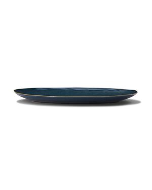 plat ovale - 30 cm - Porto - émail réactif - bleu foncé - 9602224 - HEMA