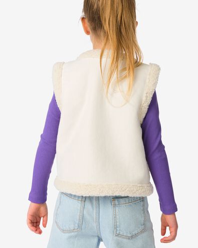kindergilet lammy gebroken wit - 30842504OFFWHITE - HEMA