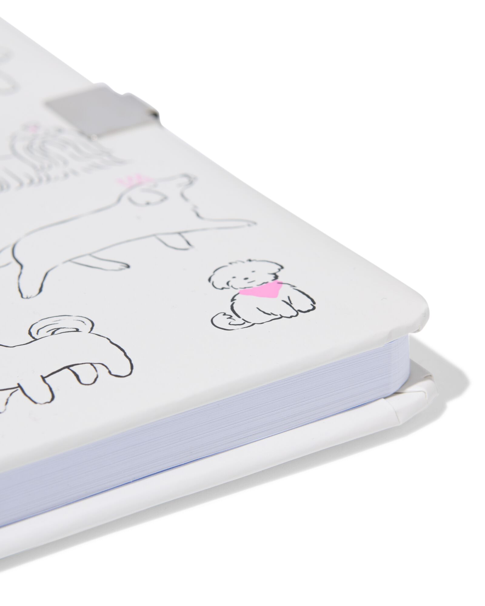 dagboek A5 met slotje honden - 61104404 - HEMA
