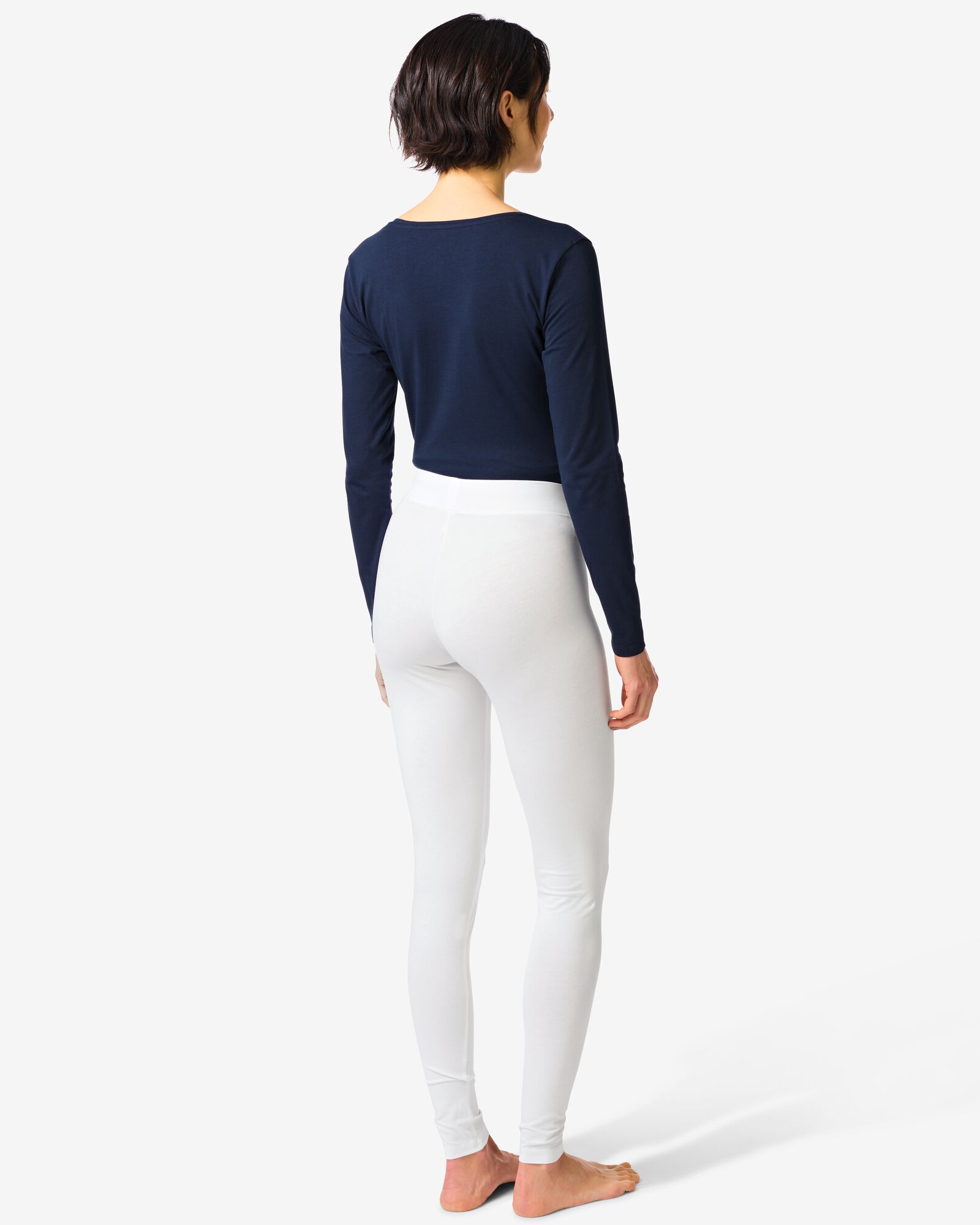 dameslegging Sandy aansluitend wit wit - 36311070WHITE - HEMA