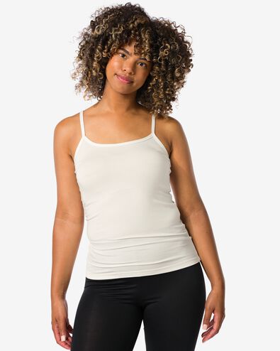 d&eacute;bardeur Temptech femme bretelles spaghetti ivoire ivoire - 19650681IVORY - HEMA