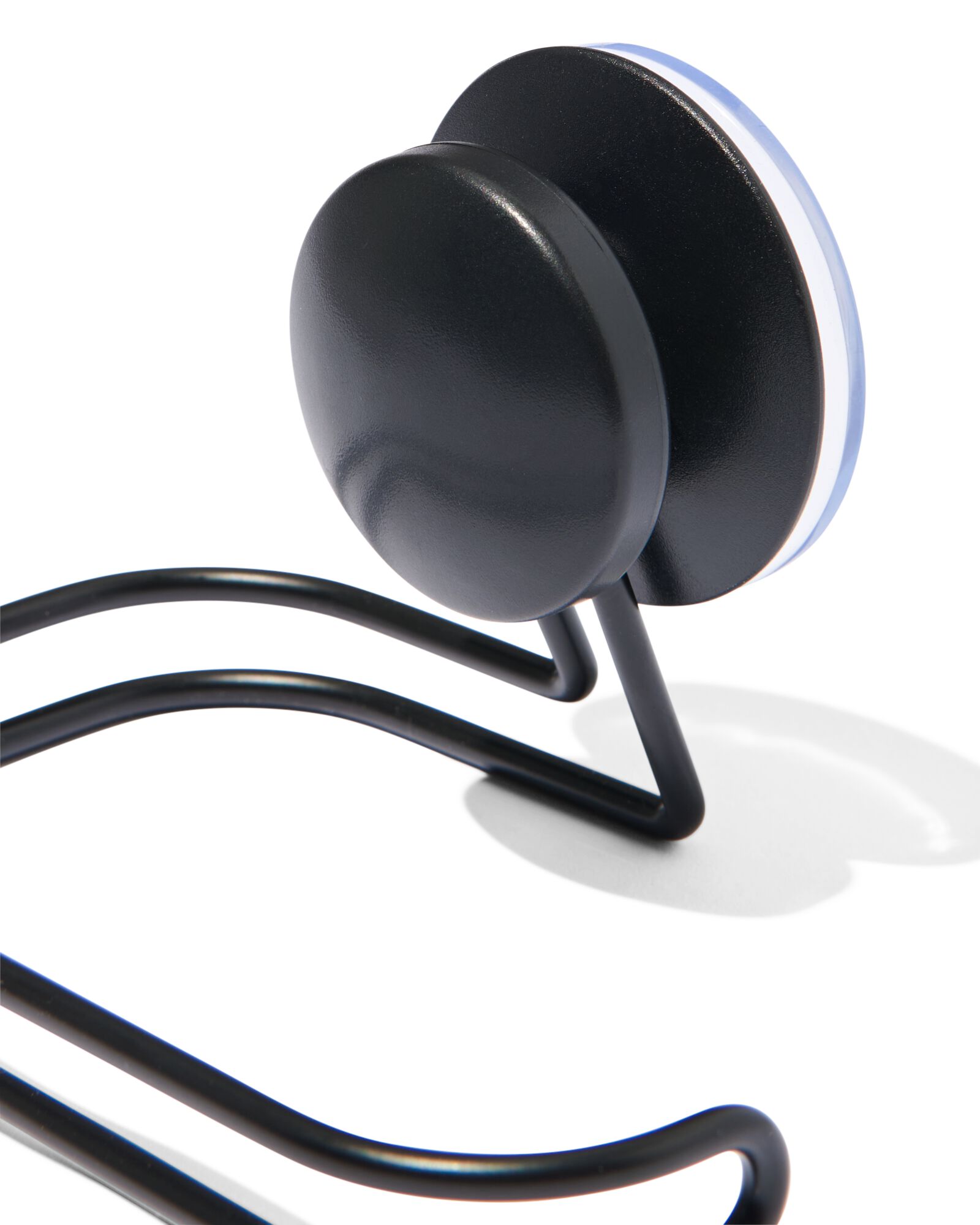 porte-rouleau de papier toilette avec ventouse noir - 80330040 - HEMA