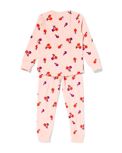 pyjama velours cerise pour enfant rose rose - 23001240PINK - HEMA