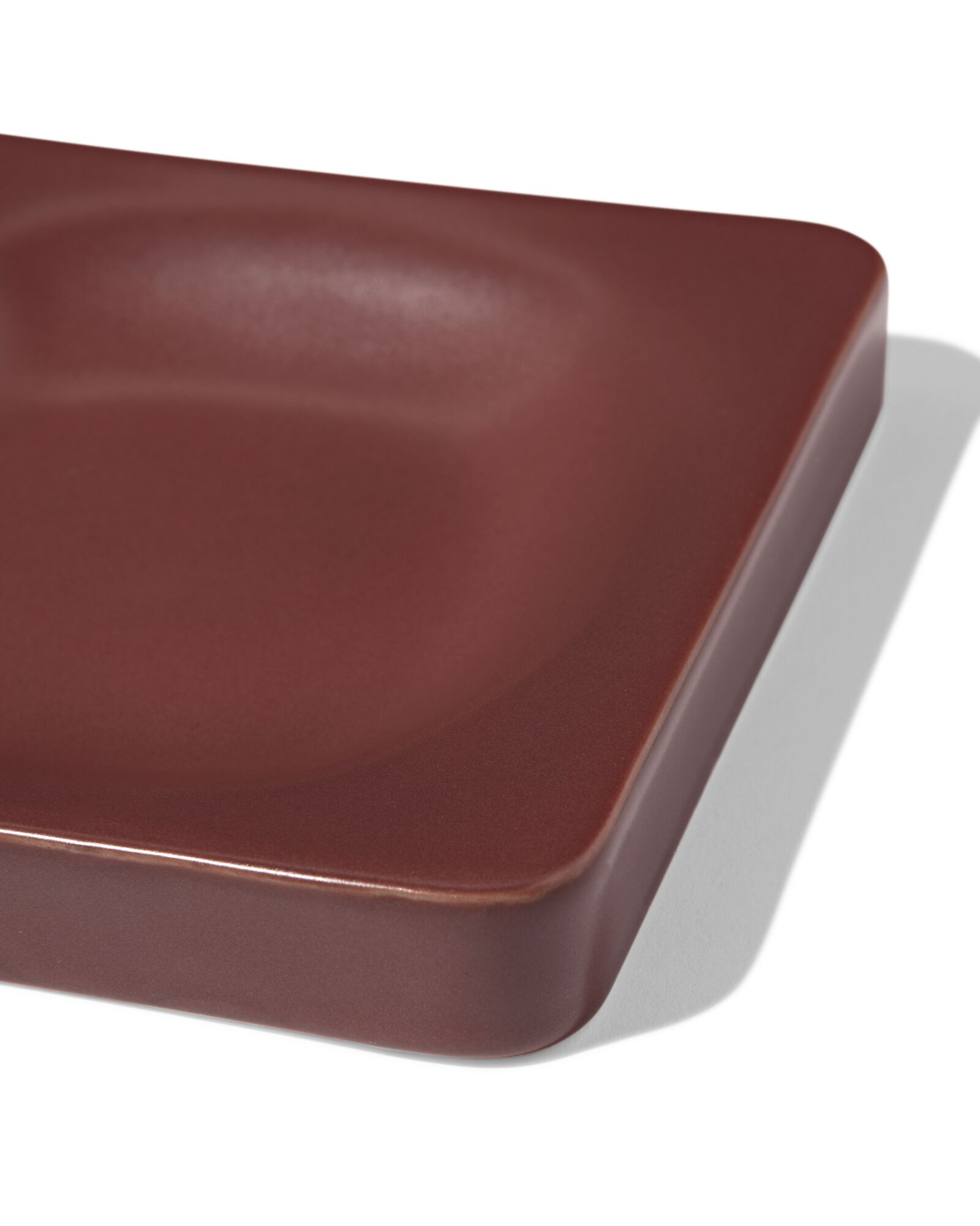 borrelplank 14x2.2cm aardewerk bordeauxrood - 9650393 - HEMA