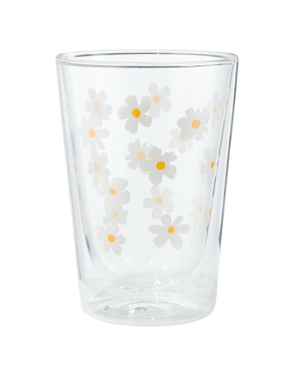 doppelwandiges Glas, Blumen, 350 ml - 61150448 - HEMA
