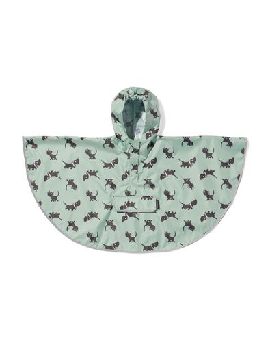 Takkie en Siepie kinderponcho waterdicht groen groen - 33250505GREEN - HEMA