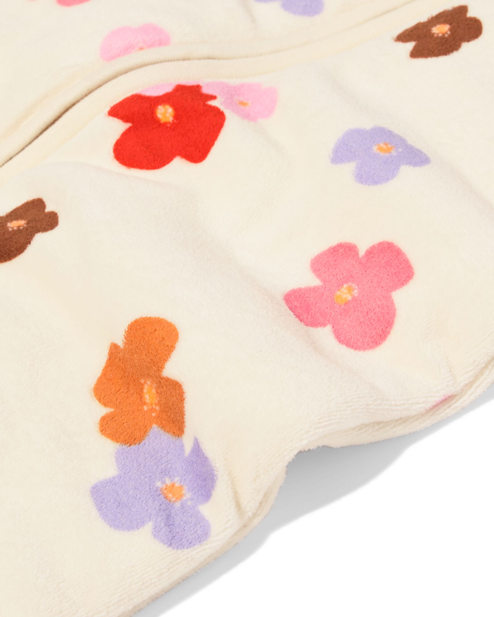 gigoteuse avec manches amovibles velours tog 3,0 fleurs blanc cass&eacute; blanc cass&eacute; - 33365150OFFWHITE - HEMA