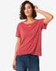 t-shirt femme Evie avec lin rouge XL - 36257954 - HEMA