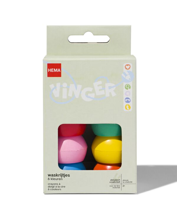 vingerkrijtjes - 6 stuks - 15990260 - HEMA