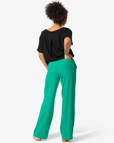 pantalon femme Riley avec lin vert vert - 36299560GREEN - HEMA