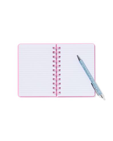 notitieboek A6 gelinieerd roze - 14120123 - HEMA