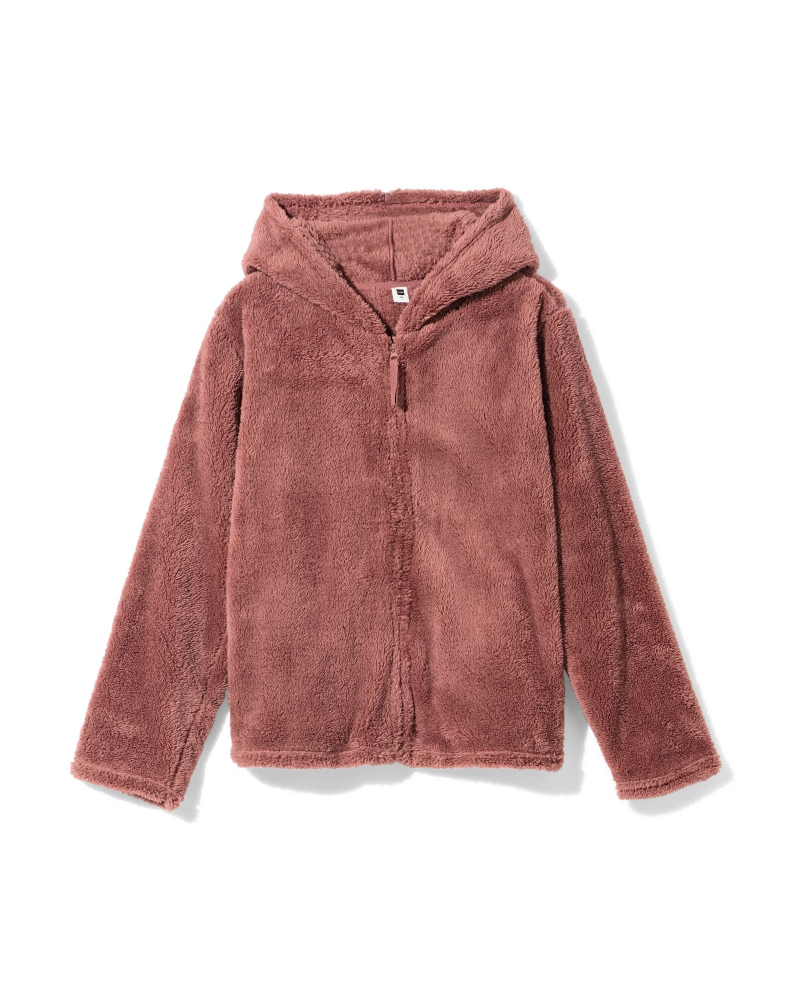 Damenstrickjacke Teddy mittelbraun mittelbraun - 23408050MIDBROWN - HEMA