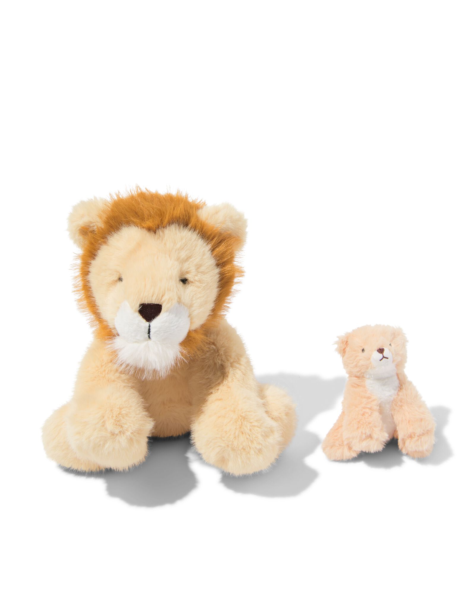 knuffel leeuw met baby 31cm - 15100267 - HEMA