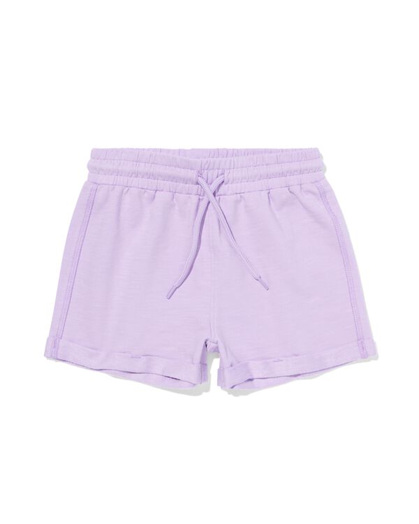 kinder sweatshort comfy fit lila lila - 30846334LILAC - HEMA