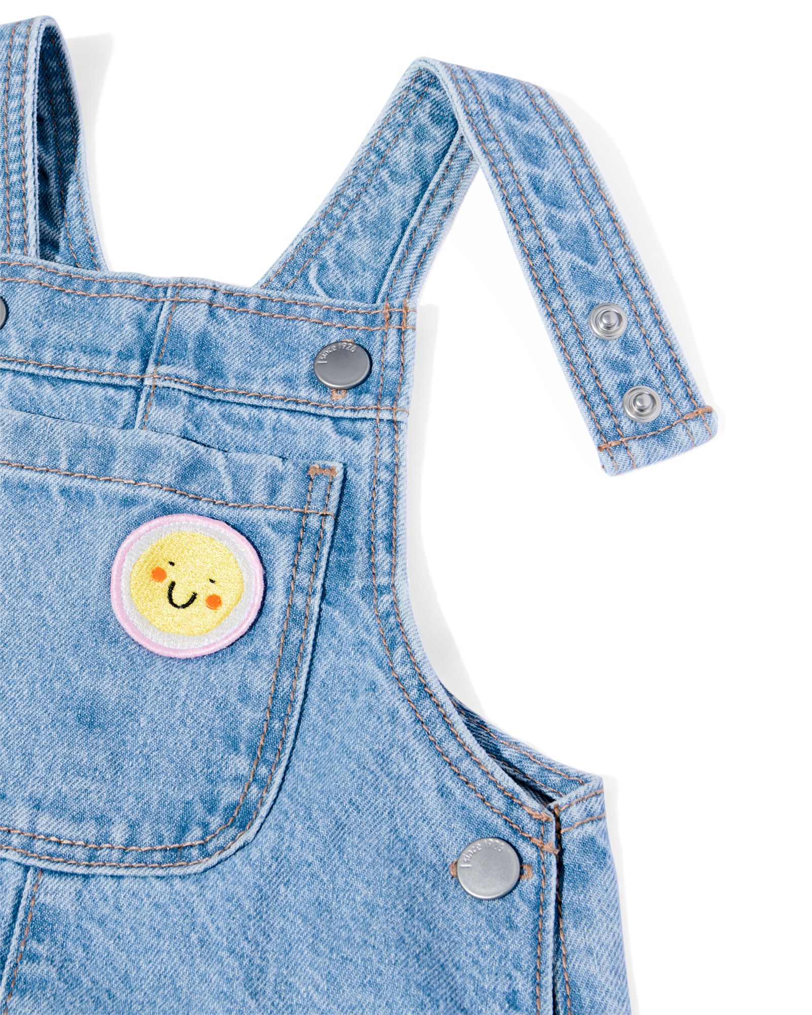 Baby-Latzhose jeansfarben - 33078760DENIM - HEMA