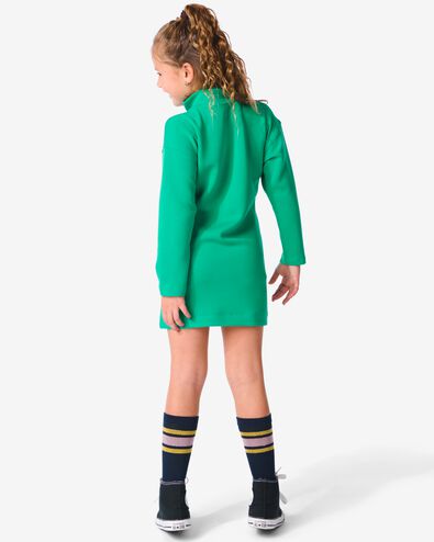 Kinder-Kleid, mit Reißverschluss grün 122/128 - 30832173 - HEMA