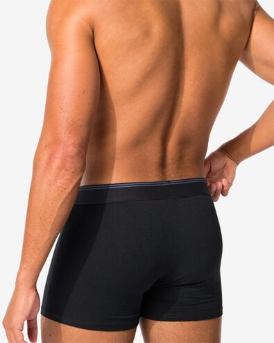 2 boxers homme mod&egrave;le court avec bambou noir - 1000012117 - HEMA