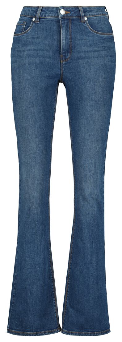 dames jeans bootcut shaping fit middenblauw middenblauw - 1000022985 - HEMA
