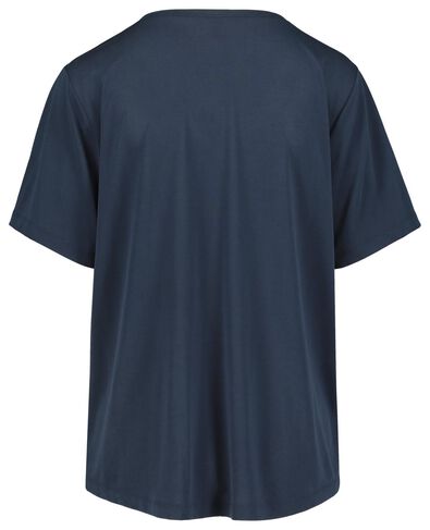 dames t-shirt donkerblauw donkerblauw - 1000019414 - HEMA