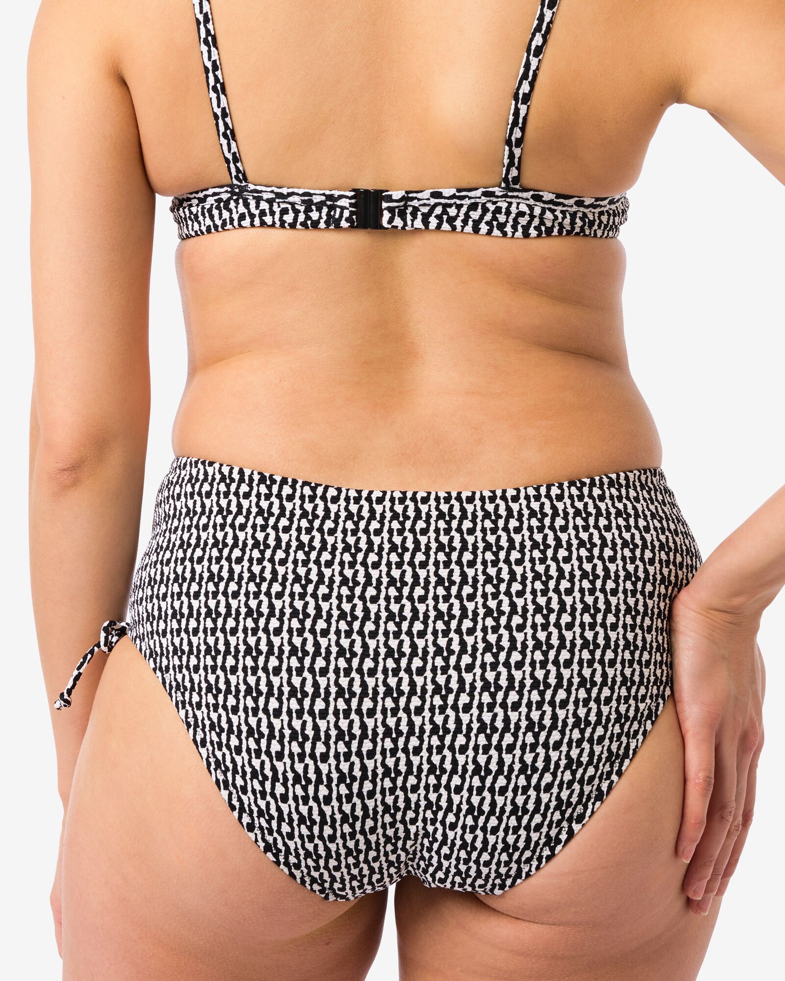 damesbikinibroekje zwart/wit - 22351750BLACKWHITE - HEMA