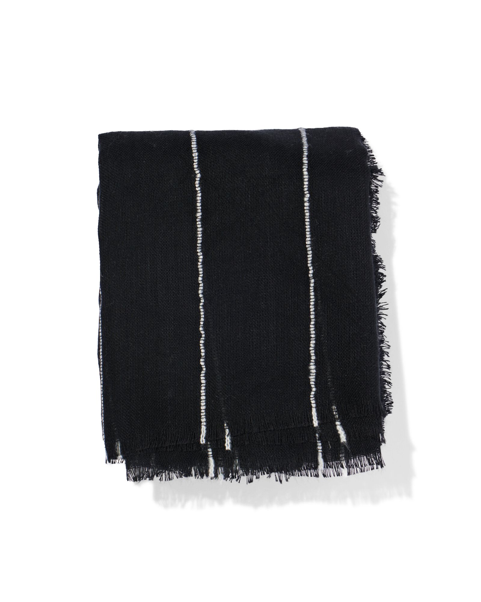 damessjaal 80x185cm strepen zwart-wit - 1760187 - HEMA