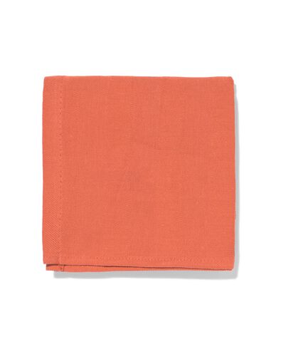 torchon 65 x 65 cm coton corail - 5400092 - HEMA
