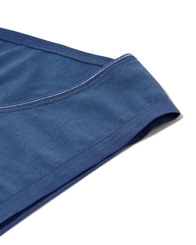2 slips femme coton stretch bleu L - 19620927 - HEMA