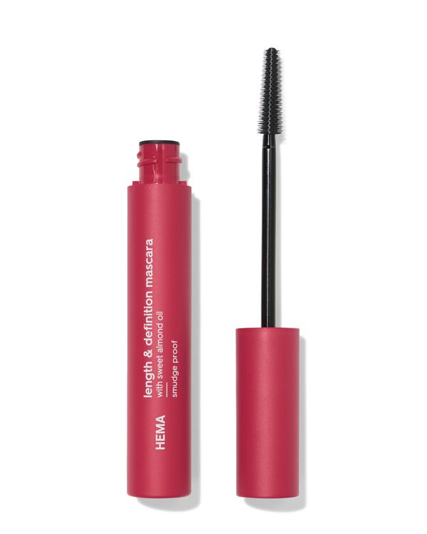 lenght en definition mascara smudgeproof zwart - 11210374 - HEMA