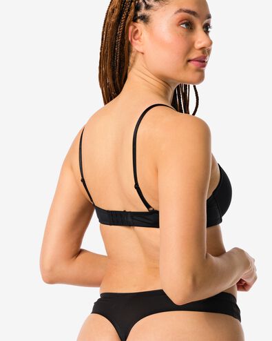 string femme second skin en micro noir - 1000001841 - HEMA