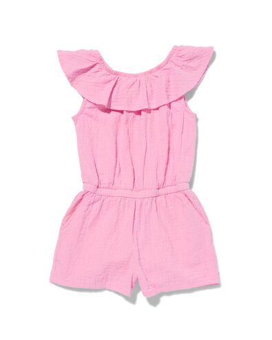 kinder jumpsuit met ruffle roze roze - 30853904PINK - HEMA