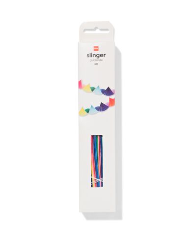 guirlande papier &eacute;ventails multicolore 6 m - 14250144 - HEMA