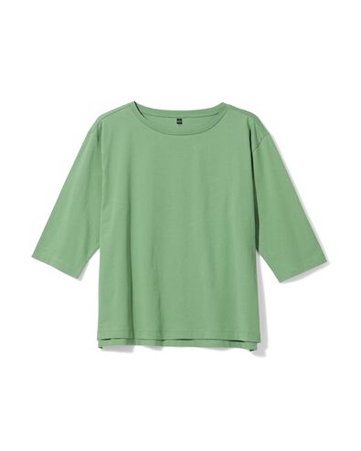 Damen-Pyjamaoberteil aus Jersey gr&uuml;n gr&uuml;n - 23401650GREEN - HEMA