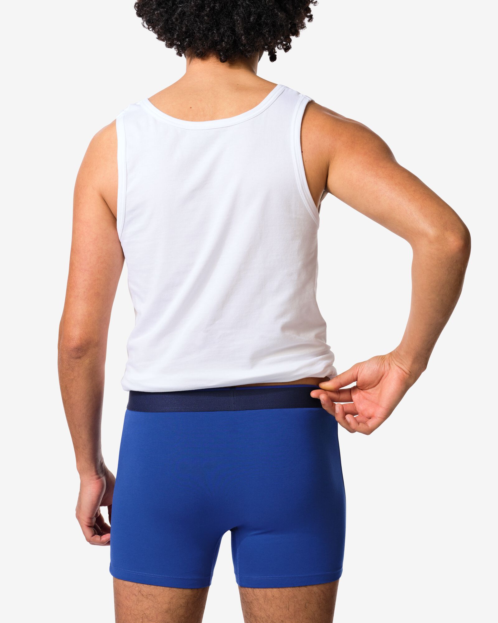 herenboxers - 3 stuks blauw blauw - 19168310BLUE - HEMA