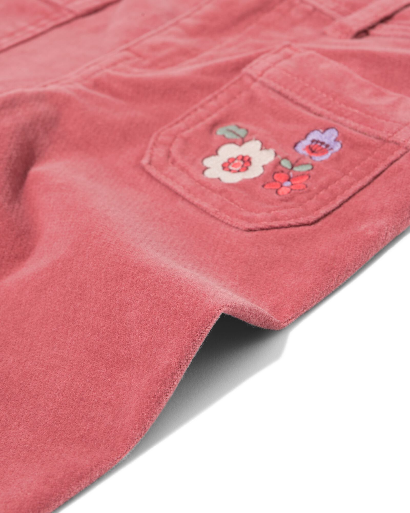 pantalon enfant velours  rose rose - 30833900PINK - HEMA