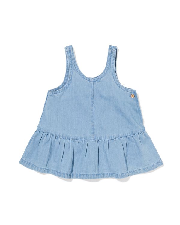 babyjurk aansluitend denim denim - 33061370DENIM - HEMA
