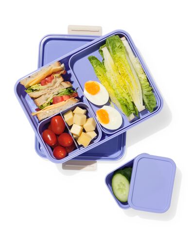 bo&icirc;te &agrave; lunch modulable grande taille bleue - 80650291 - HEMA