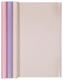 3er-Pack Bucheinschlagpapier, rosa/violett - 14590259 - HEMA