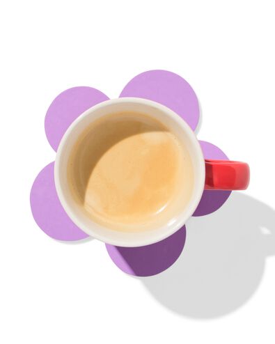 sous-verres li&egrave;ge fleur - lot de 4 - 61130113 - HEMA