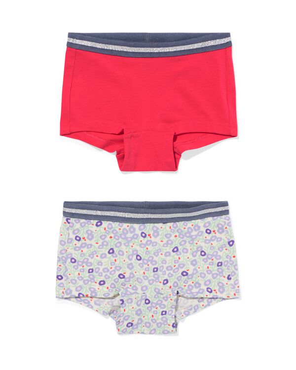 Kinder-Boxershorts Blumen &ndash; 2 St&uuml;ck rosa rosa - 19390270PINK - HEMA