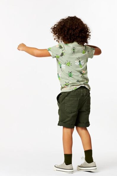 t-shirt enfant insectes vert moyen - 1000023236 - HEMA