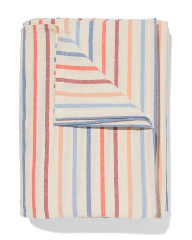 nappe XL 320x145cm coton ray&eacute; bleu-terra - 5300150 - HEMA