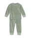 Baby-Pyjama, gerippt, Velours hellgrün hellgrün - 33397520LIGHTGREEN - HEMA