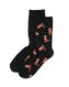 dames sokken met katoen - 2 paar zwart 39/42 - 4270437 - HEMA