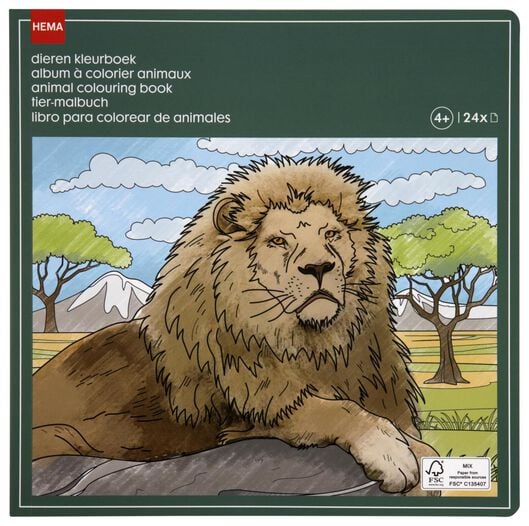 kleurboek dieren - 15920507 - HEMA