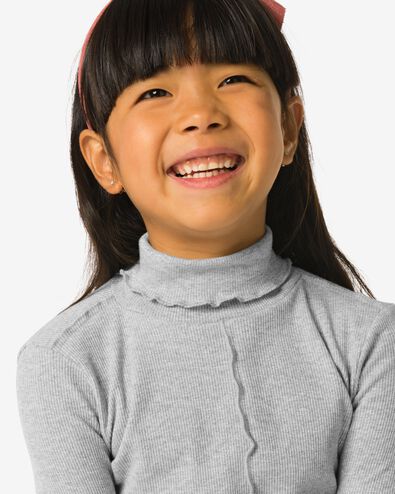 Kinderoberteil aus Rippstoff mit Glitzer silber silber - 30826706SILVER - HEMA