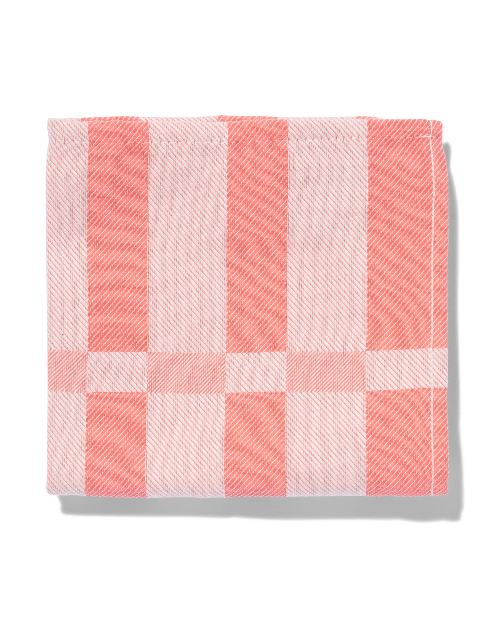 Geschirrtuch, 65 x 65 cm, Baumwolle, korallenrot - 5450041 - HEMA