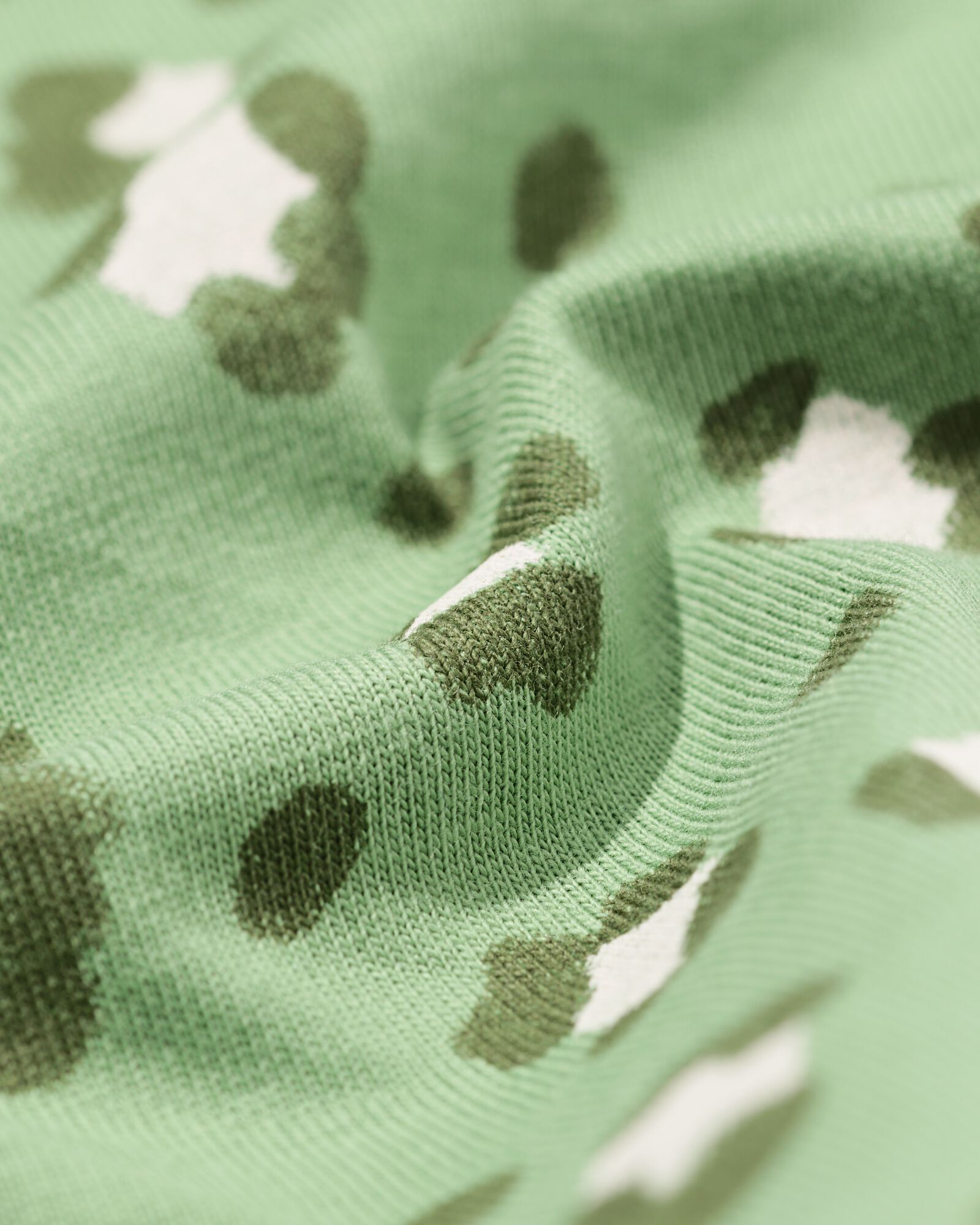 damesnachthemd jersey luipaard groen groen - 23401325GREEN - HEMA