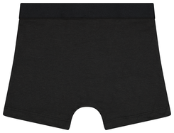3er-Pack Kinder-Boxershorts, elastische Baumwolle schwarz schwarz - 1000024648 - HEMA