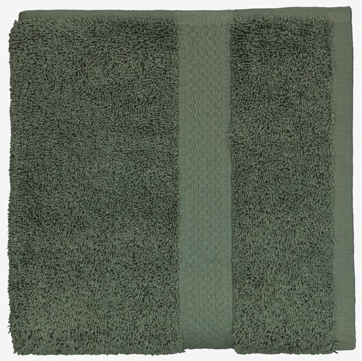 handdoek 50x100 zware kwaliteit - legergroen - 5200702 - HEMA