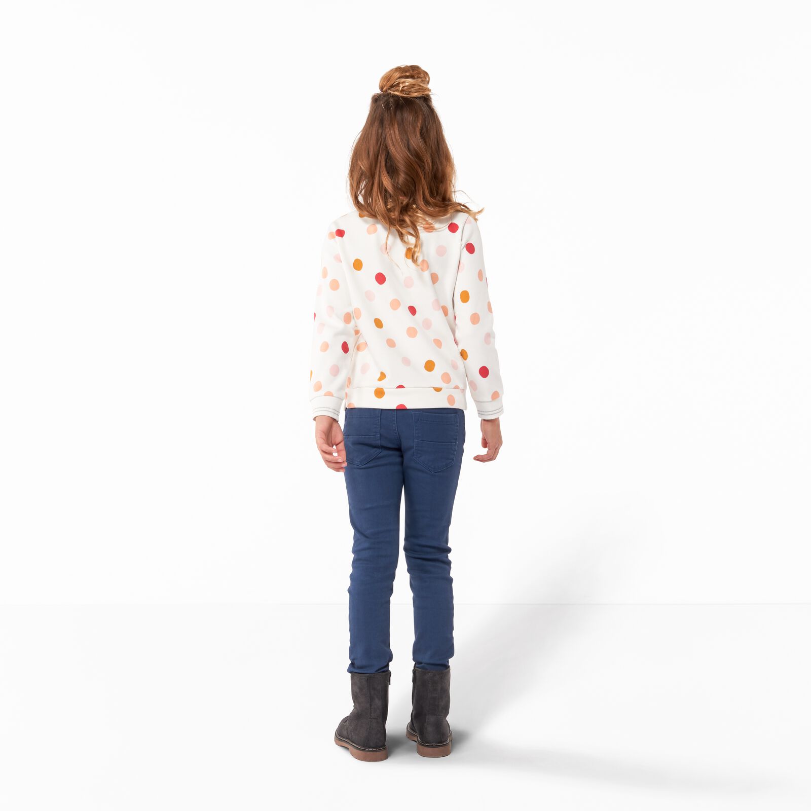 kinder jeans skinny fit donkerblauw - 1000028231 - HEMA